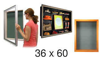 36x60 Shadow Box Display Cases