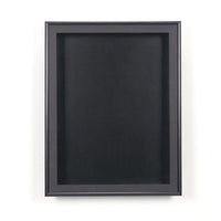 SwingFrame Designer Metal Framed Wall Shadow Box Display Case with Usable 3" Deep Shadowbox Interior Cabinet in 12 Sizes
