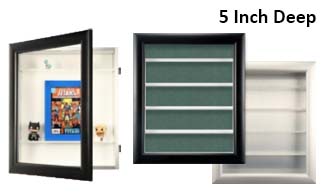 Elegant Super Wide-Face Shadow Boxes with 5