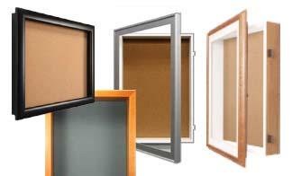 Buy Wall Mounted Swing Open Display Cases with Cork Backer – Shadowboxes