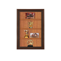 SwingFrame Designer Wood Frame Wall Display Case 6-Inches Deep with Adjustable Wooden Shelves 25+ Sizes + Custom