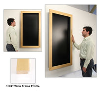 1 3/4" WIDE WOODEN FRAMED SHADOW BOXES with 4" INTERIOR DEPTH (9 FINISHES)