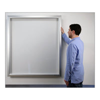LARGE SHADOW BOX WITH 2 3/8" WIDE METAL FRAME (SHOWN WITH 3" INTERIOR CABINET DEPTH)
