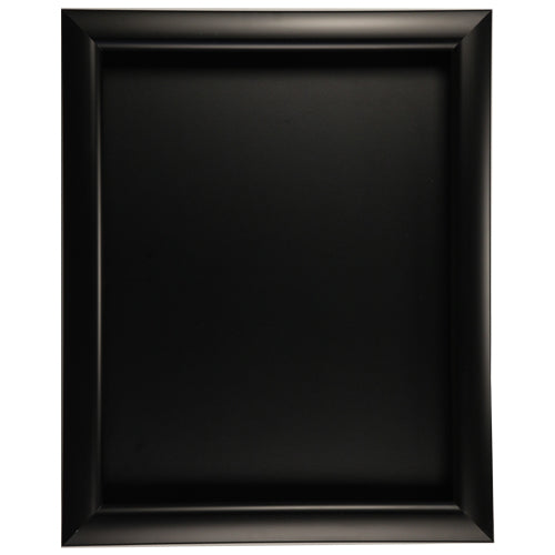 SUPER WIDE FACE LARGE SHADOWBOX SWINGFRAME with 7" INTERIOR DEPTH (SHOWN in SATIN BLACK FRAME WITH BLACK INTERIOR)