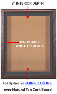 SwingFrame Oak Wood Frame Shadowbox with Cork Board | 3