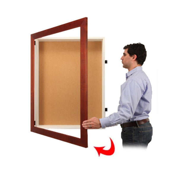 Shadow Box 1-inch Deep with Bold Wide Wood Frame Profile. Choose Designer SwingFrames in 12 Sizes