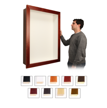 Large Open Face Wood Framed Shadow Box 2" Deep with NO Front Glass in 25+ Sizes