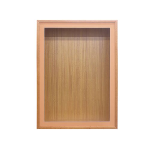 SwingFrame Designer Wood Frame Wall Mounted Large Display Case 2