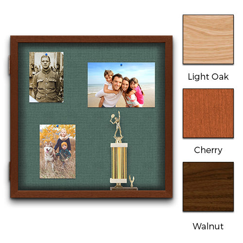 Wood Framed Memory Box 24x24 Lockable Display Case Shadowbox 4