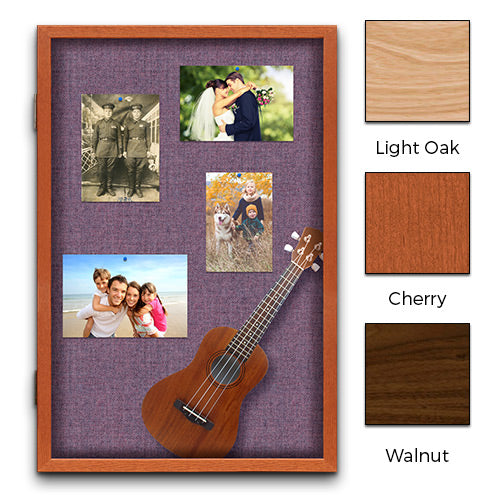 Memory Box 24 x 36 Lockable Display Case Shadowboxes Wood Framed - 4