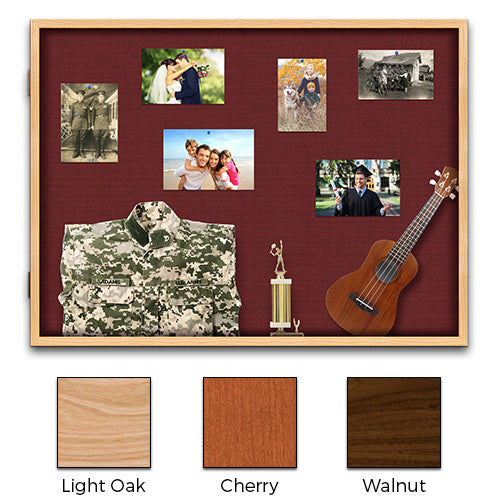 Memory Box 48x36 Display Case Shadow Box Wood Framed - 4