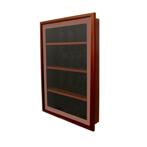 Designer Wood Shadow Box Swingframes with Wooden Shelves (4" Deep)